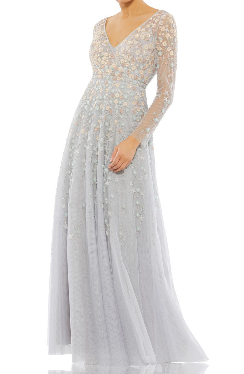 Mac Duggal Long Sleeve Long A Line Dress 50662 Sale