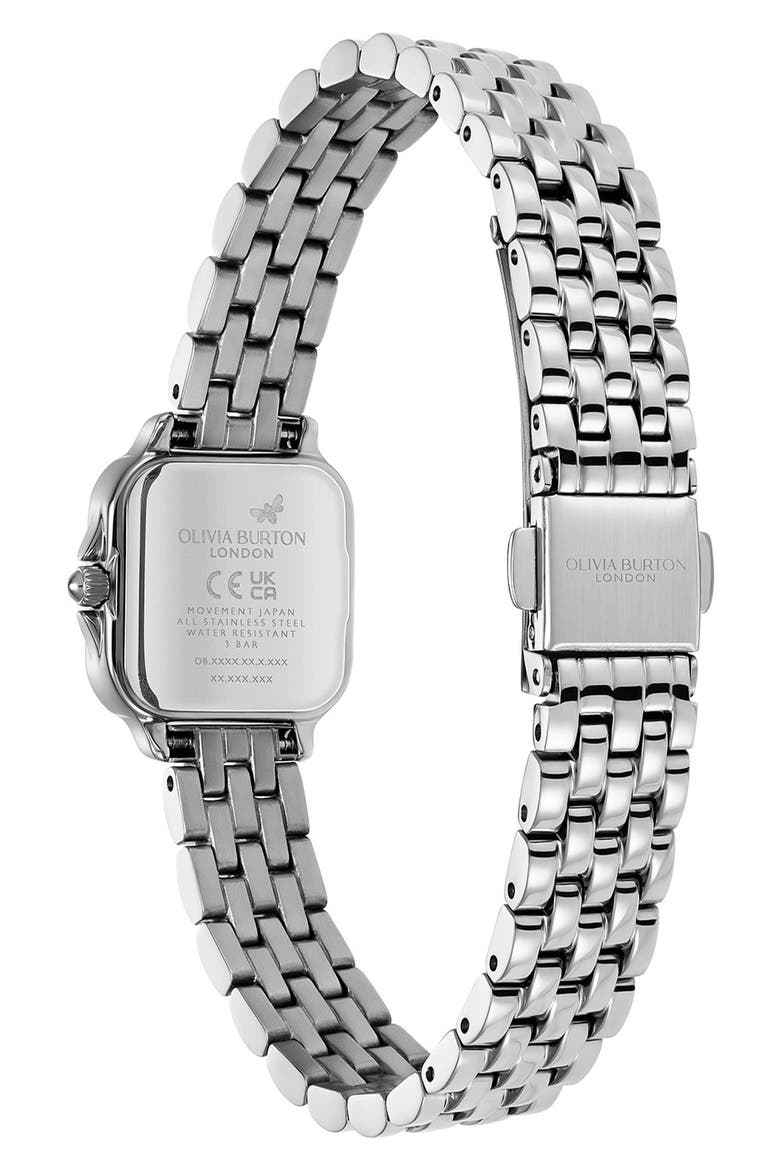 Mini Grosvenor Bracelet Watch, 20mm, Alternate, color, SILVER