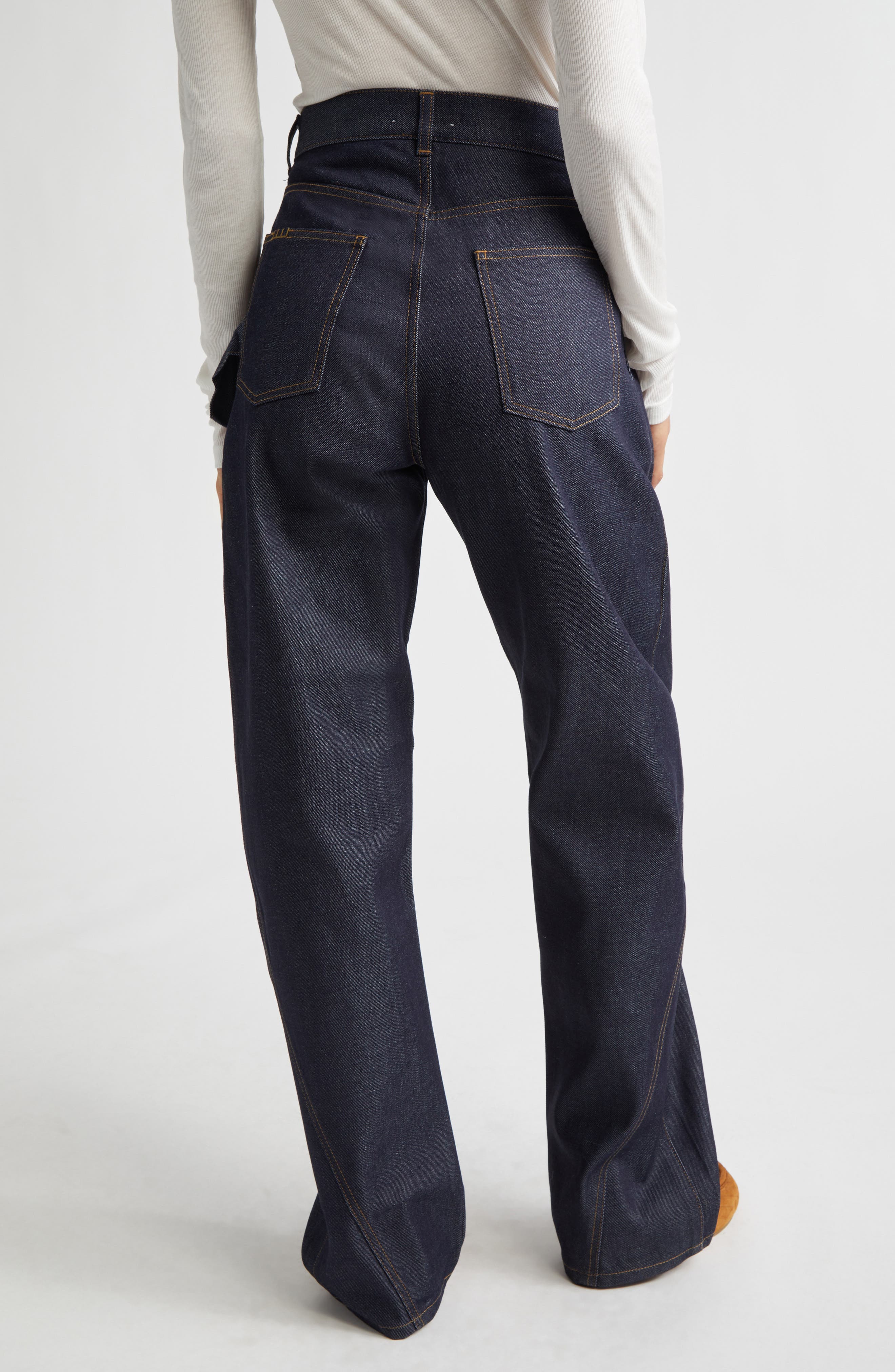 JW Anderson Twisted Workwear Jeans (Women) | Nordstrom