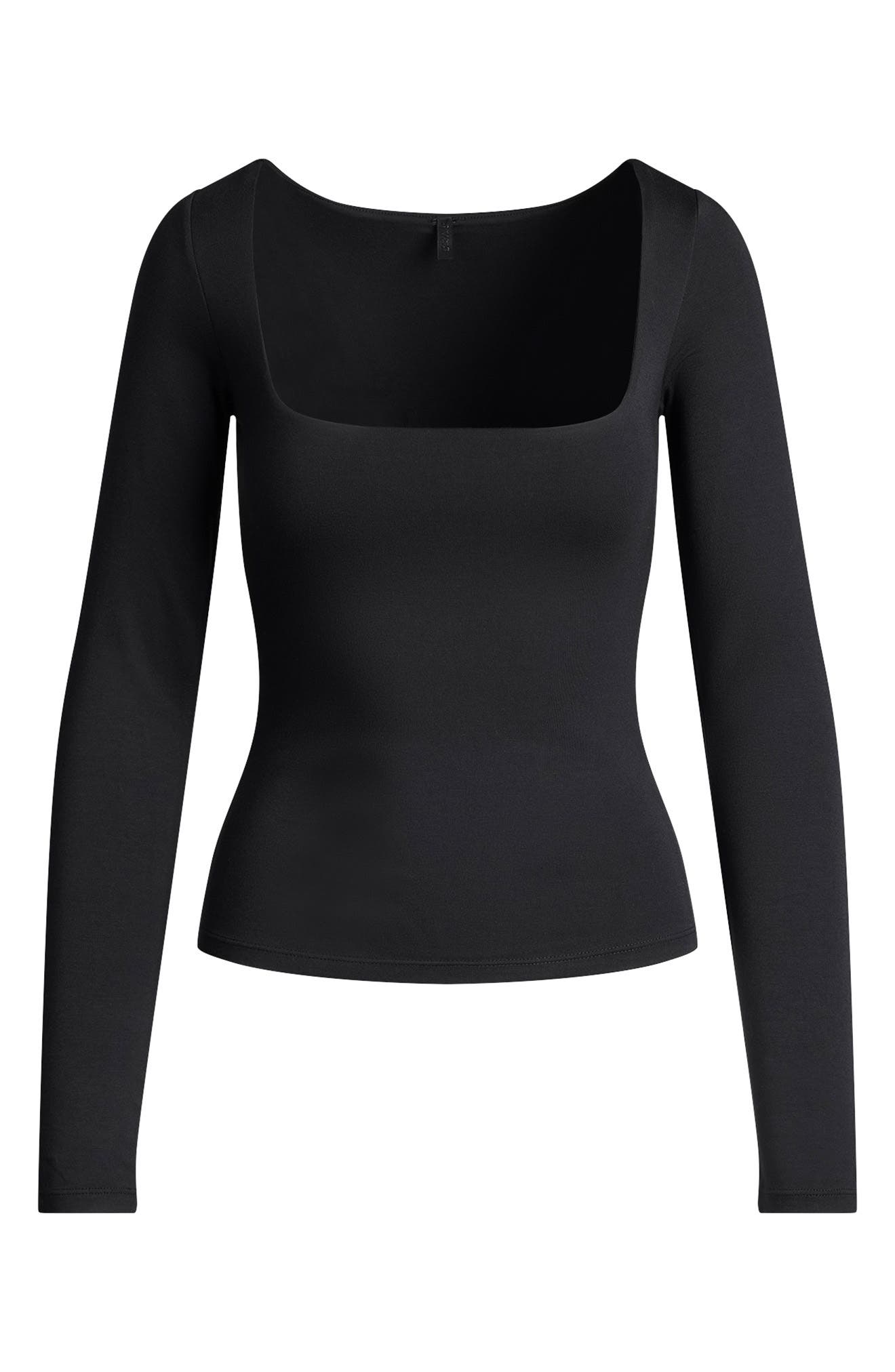 Smooth Layers Square Neck Long Sleeve Top - image 4