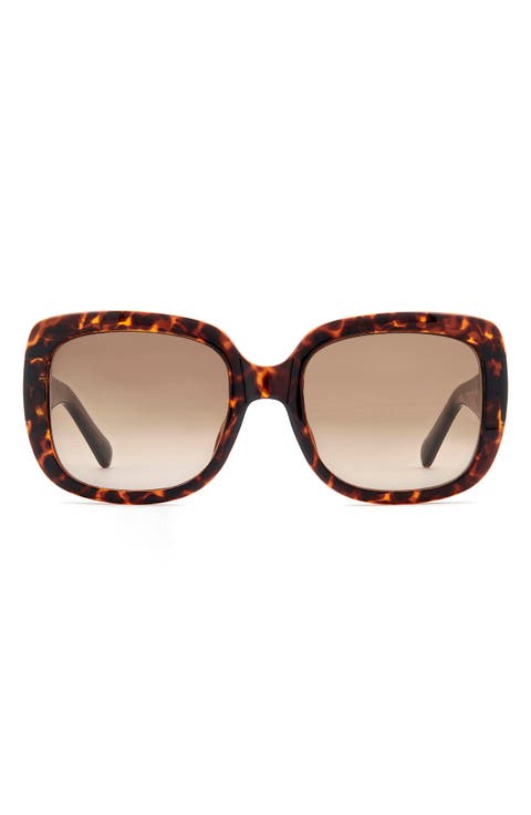 54mm Gradient Rectangular Sunglasses