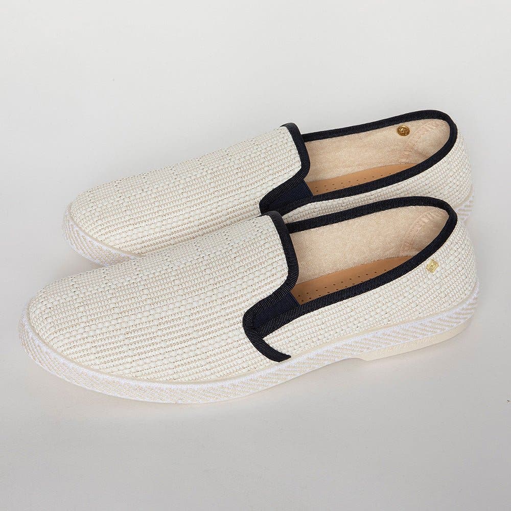 Classic Textured Raffia Slip-On Loafer - image 4