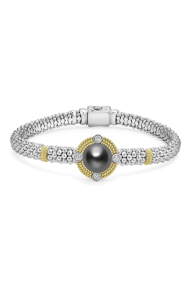 Luna Lux Black Tahitian Pearl & Diamond Rope Bracelet video