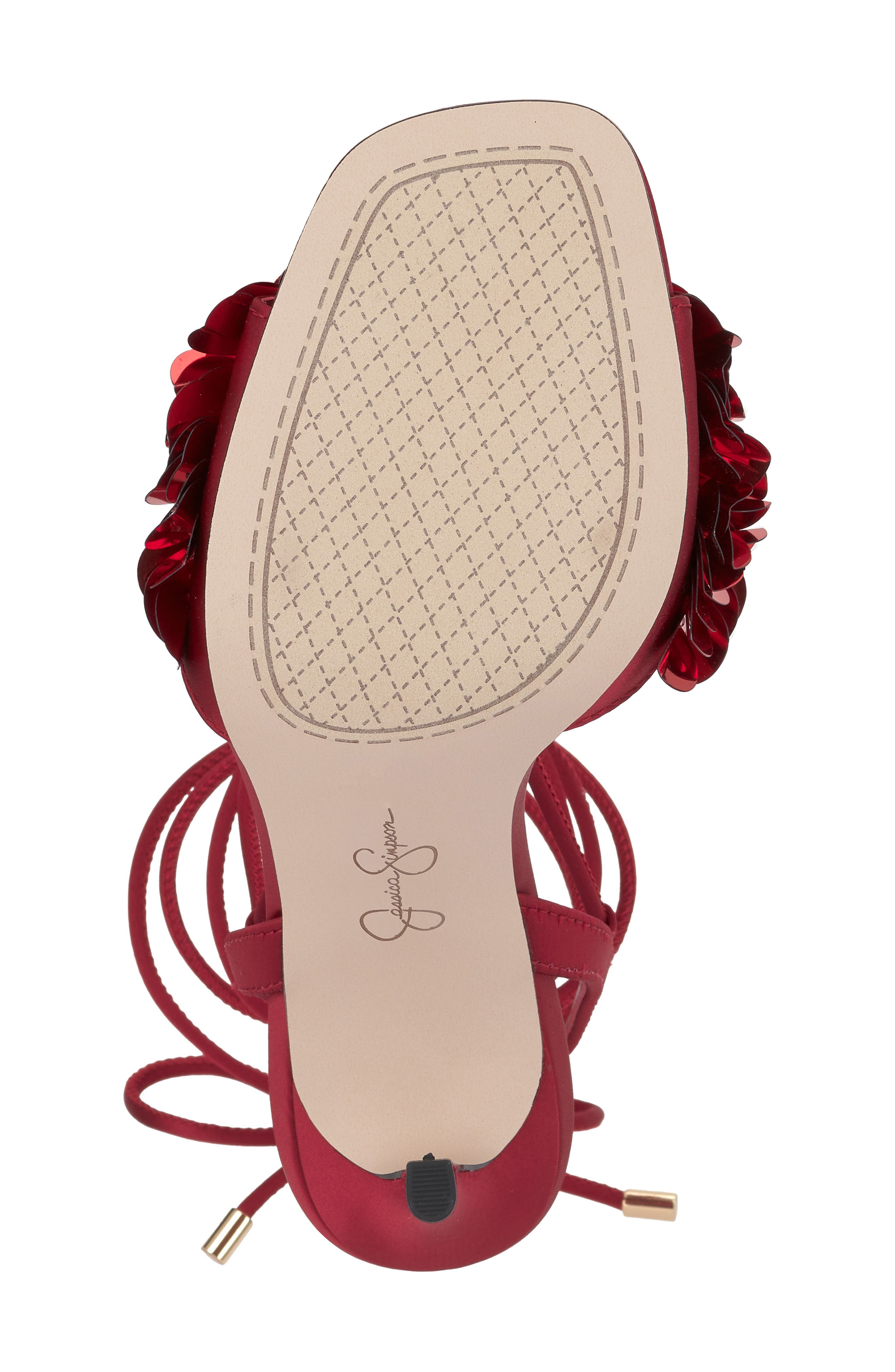 Oveny Ankle Wrap Sandal, Alternate, color, CHILI PEPPER