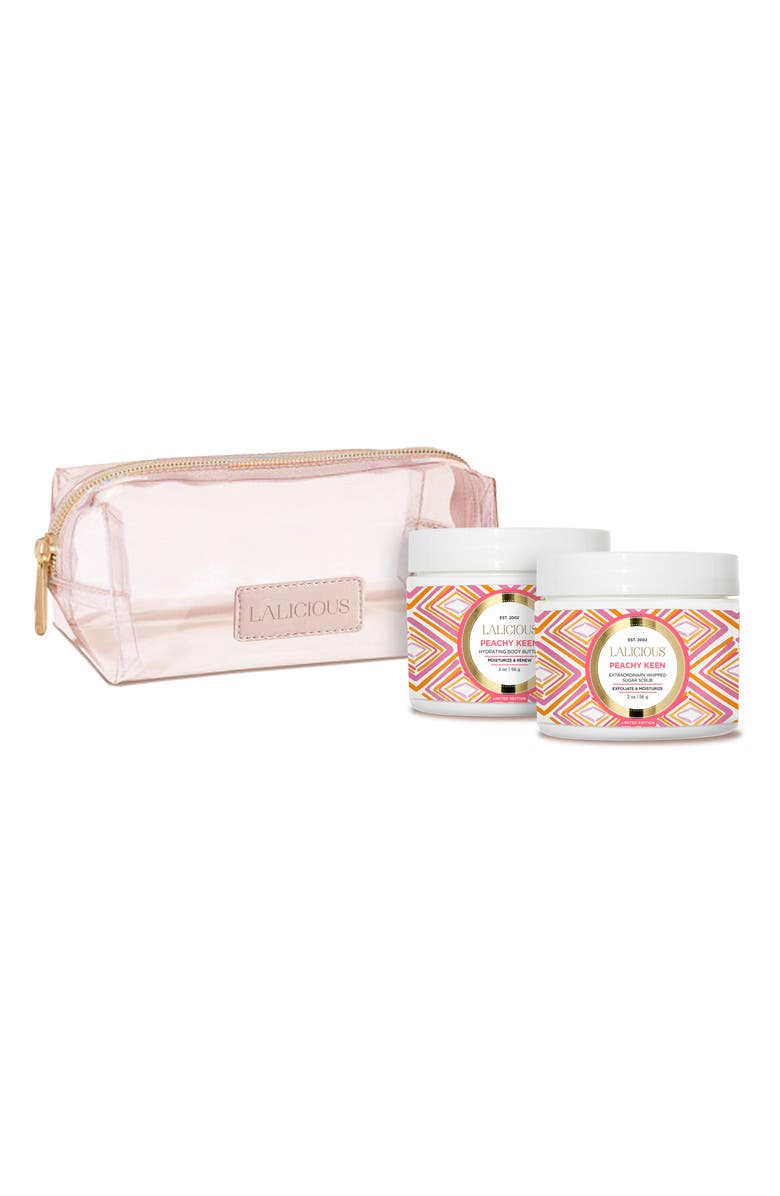 LALICIOUS Peachy Keen Travel Size Set, Main, color, 