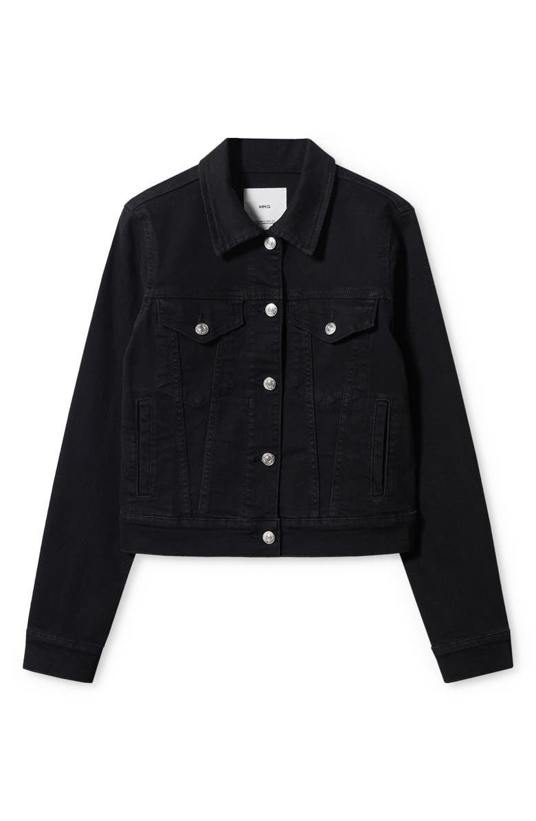 MANGO Slim Fit Denim Jacket, Alternate, color, 