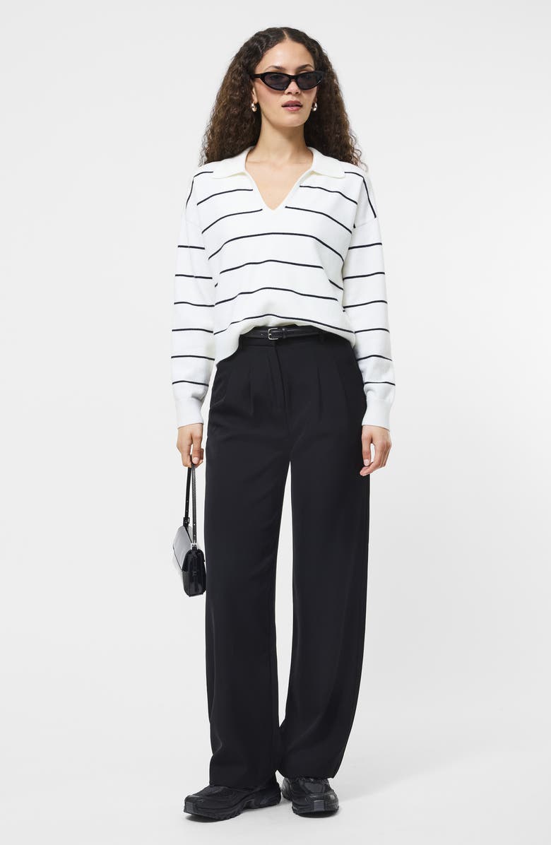 French Connection Sloane Stripe Pullover, Alternate, color, Summer Wht-Marine