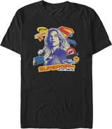 Supergirl Men's Supergirl Pop Art Stickers and Badges Graphic T-Shirt