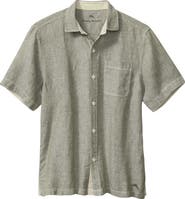 Tommy Bahama Paradise Breezer Short Sleeve Linen Button-Up Shirt