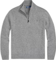 Polo Ralph Lauren Regular Fit Wool Quarter Zip Sweater