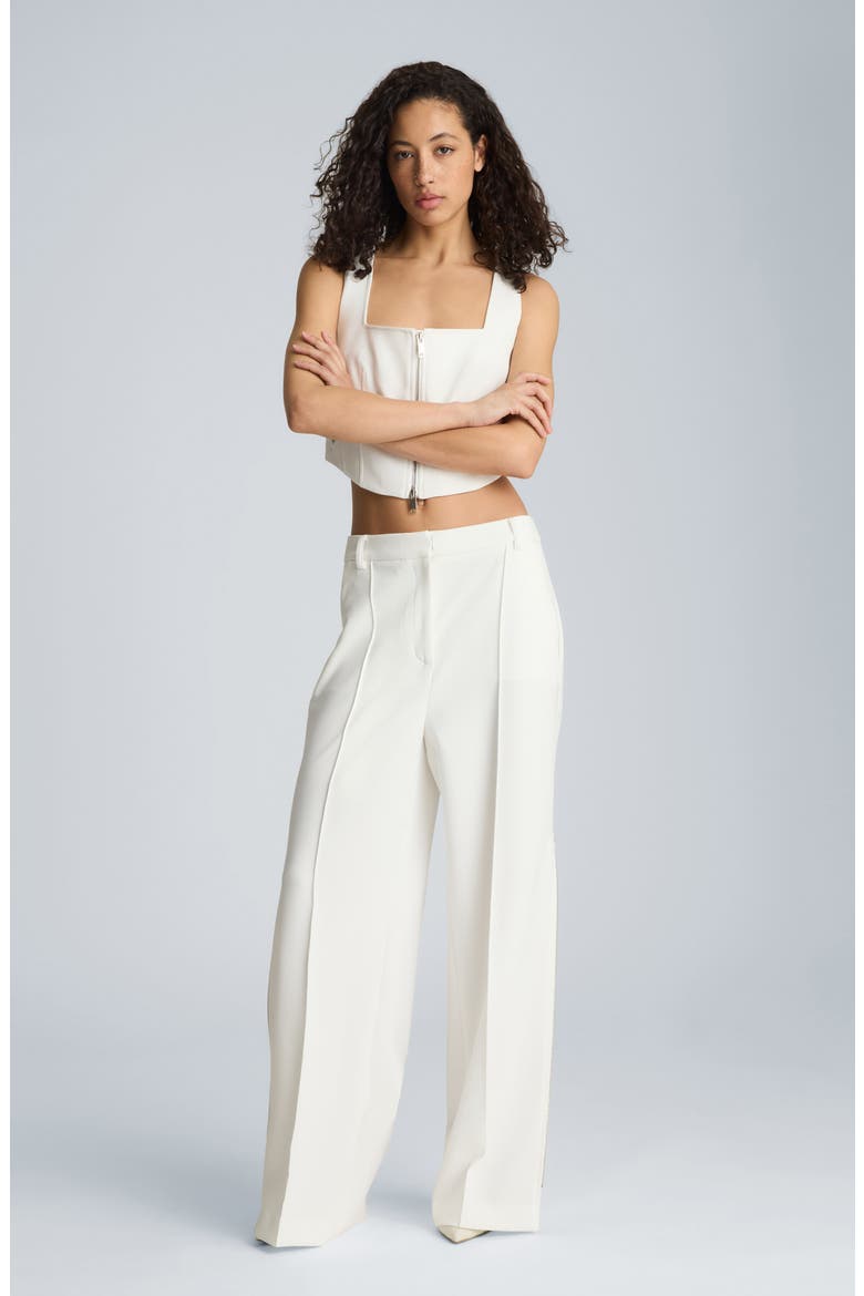 High Waist Wide Leg Pants, Alternate, color, PURE WHITE