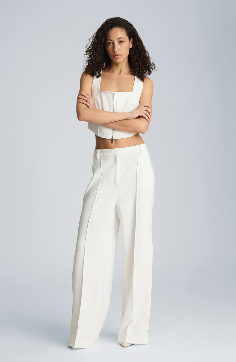 Kenneth Cole High Waist Wide Leg Pants, Alternate, color, 