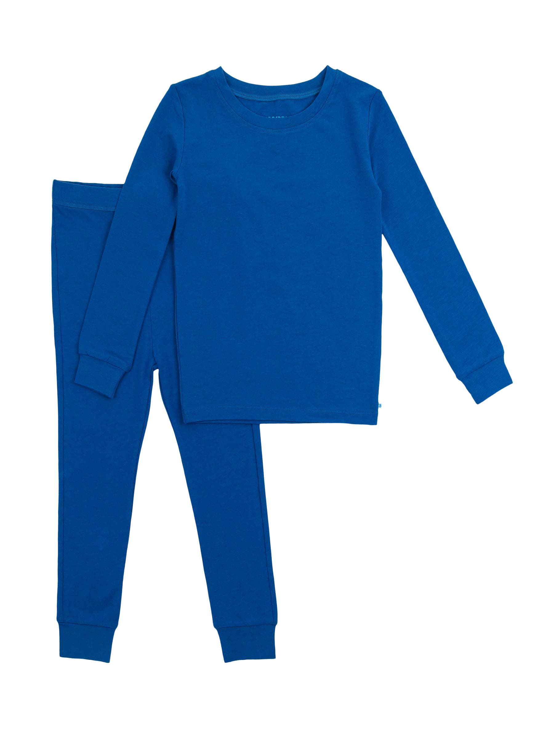 RuggedButts Modal Blend Boys Long Sleeve Pajama Set in Starry Night Blue 
