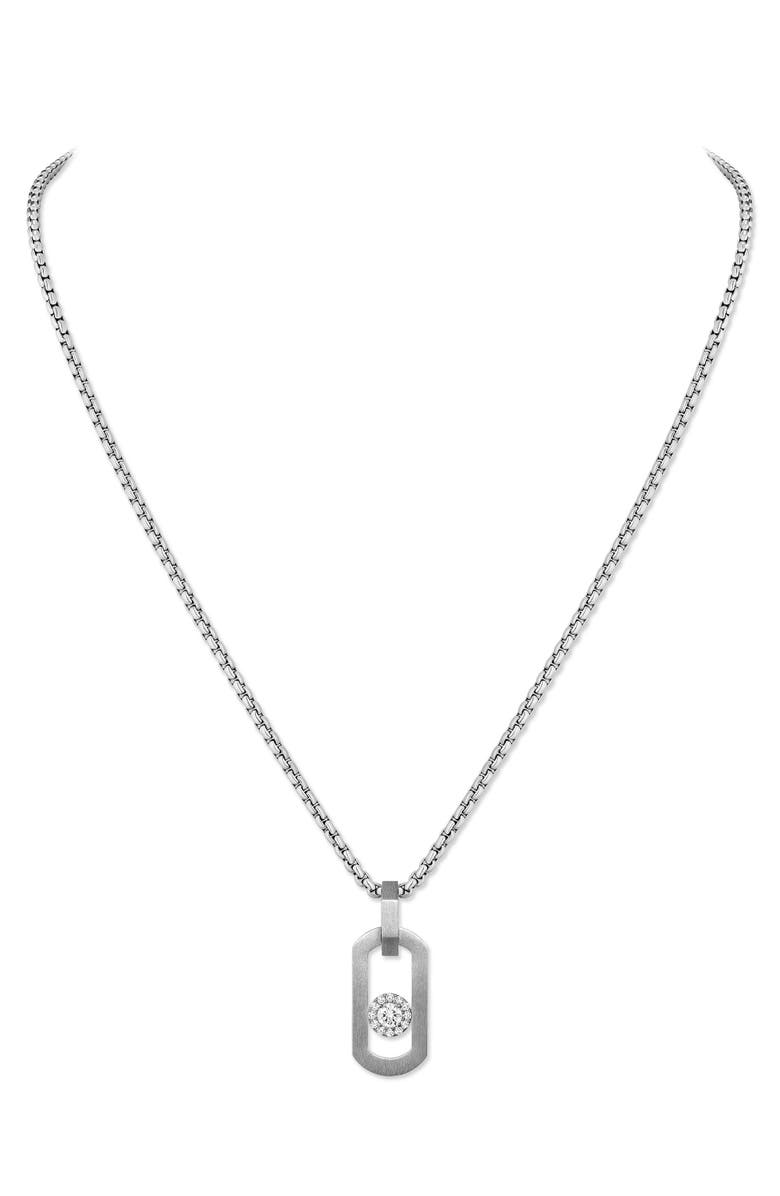 Messika So Move Titanium Necklace, Alternate, color, Titanium