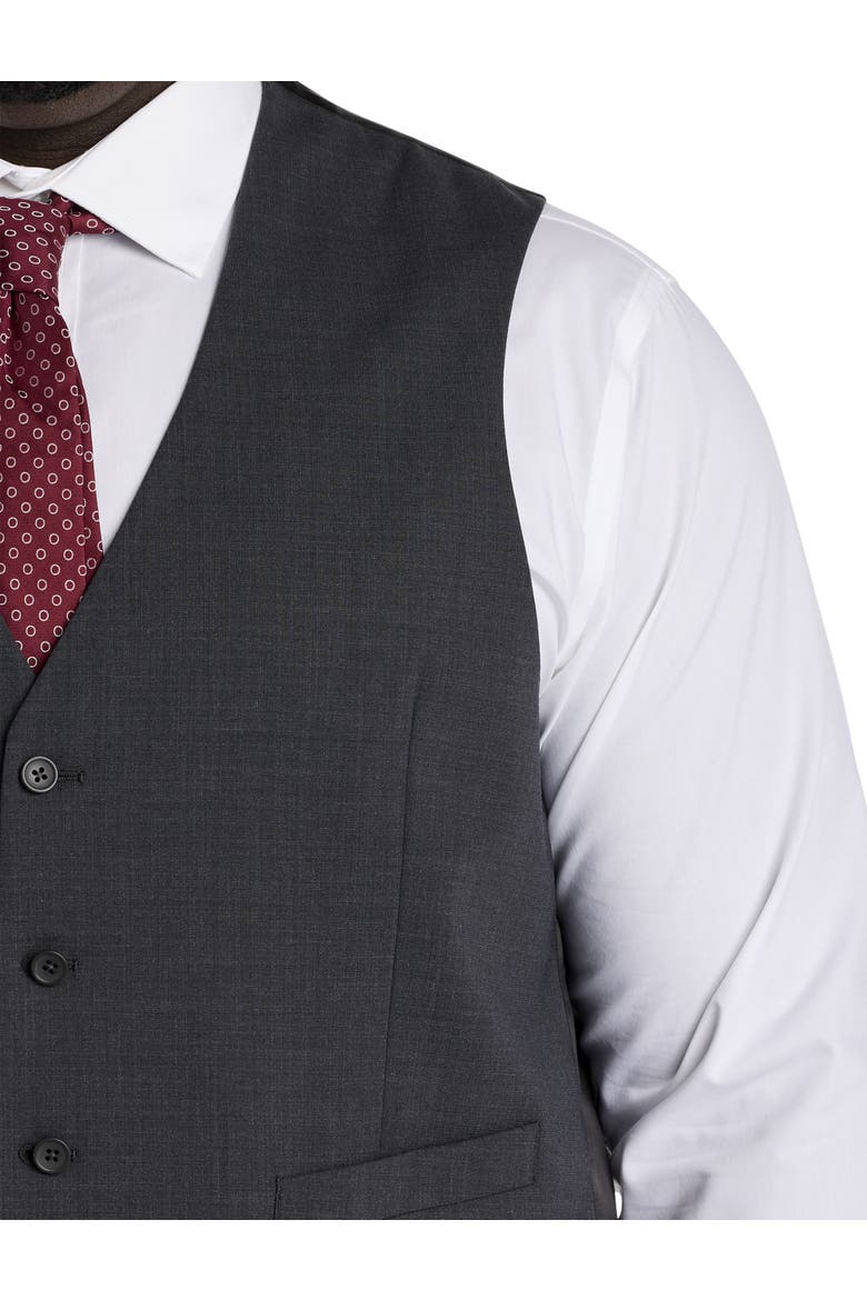 Big & Tall Perfect Fit Vest, Alternate, color, CHARCOAL
