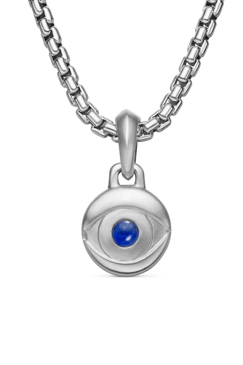 Evil Eye Amulet with Lapis Lazuli, Main, color, SILVER/ LAPIS LAZULI