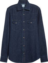 Eleventy Denim Western Shirt