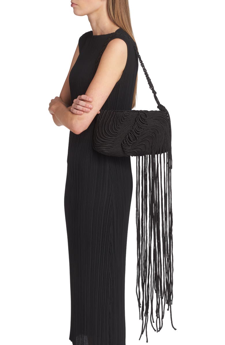 Dries Van Noten Cord Embroidered Shoulder Bag, Alternate, color,