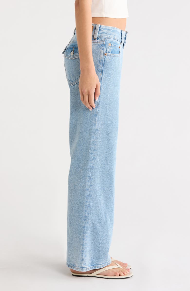 PacSun Zoe Low Rise Girlfriend Jeans, Alternate, color, Medium Indigo