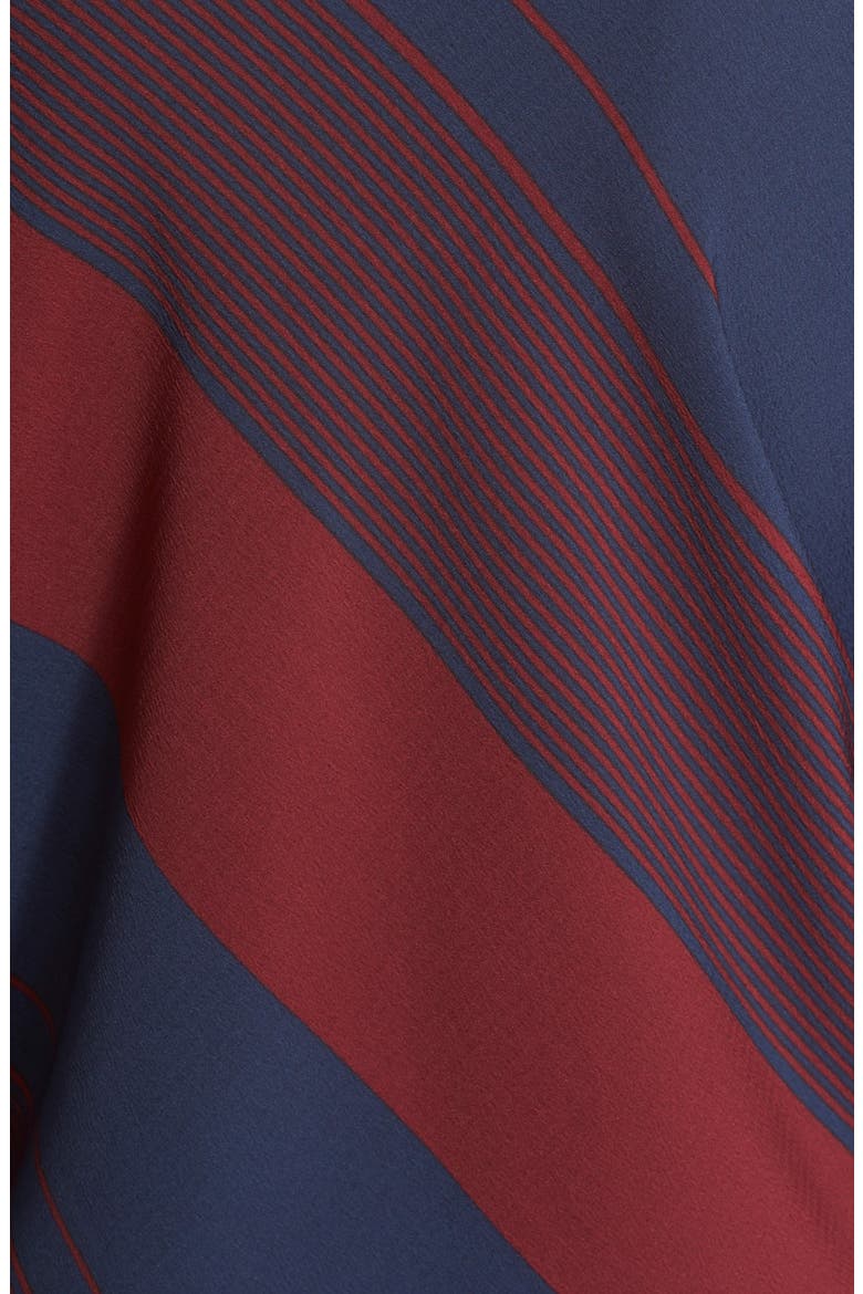 Stripe Bias Cut Tie Neck Blouse, Alternate, color, LYON VERTICAL