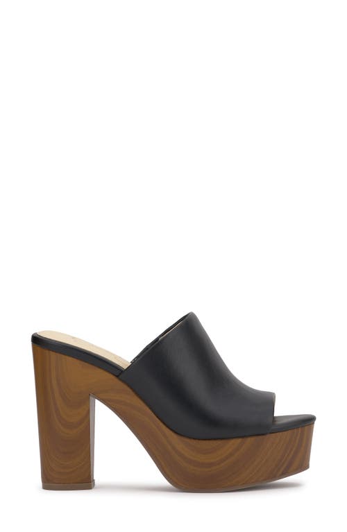 Jessica Simpson Xona 2 Platform Sandal In Black Leather/tan