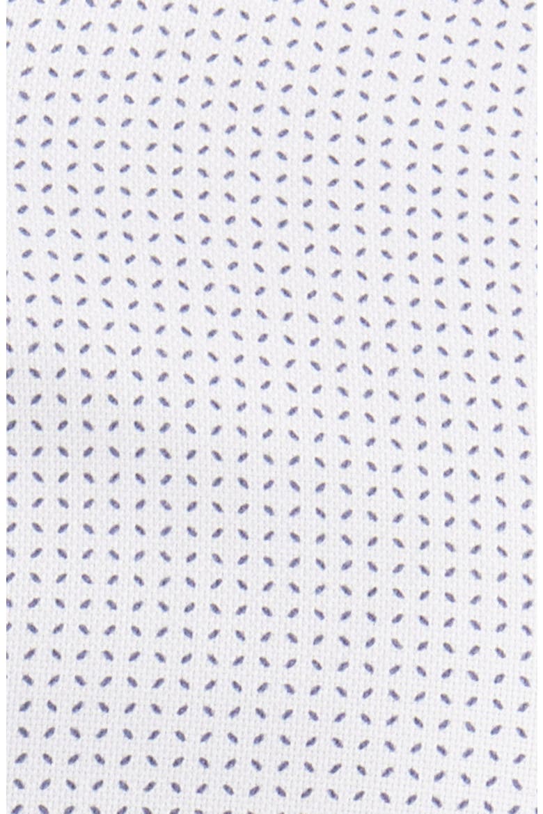 Hank Slim Fit Geo Print Stretch Cotton Dress Shirt, Alternate, color, WHITE
