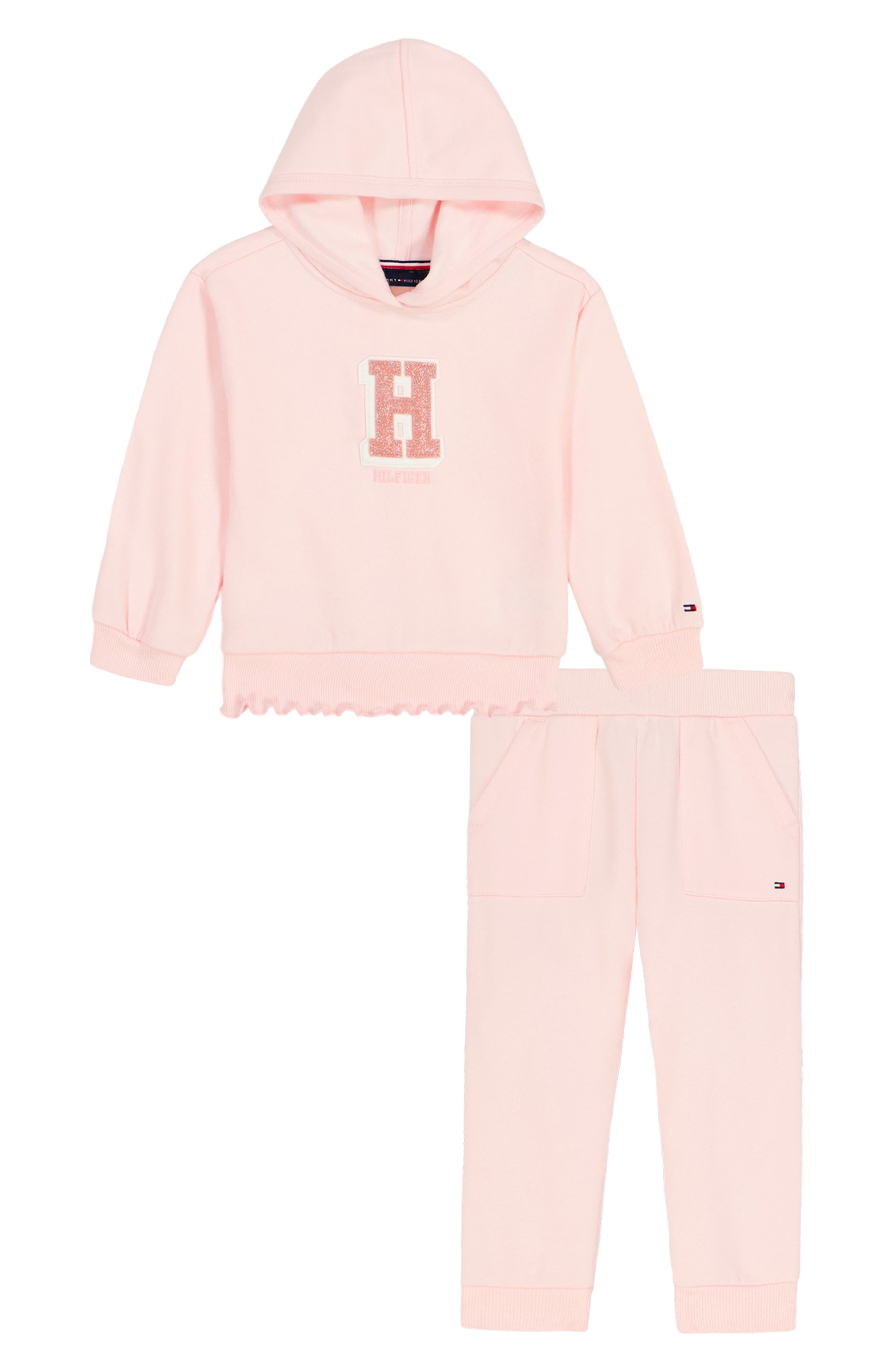 Tommy Hilfiger Initial Patch Fleece Hoodie & Joggers Set