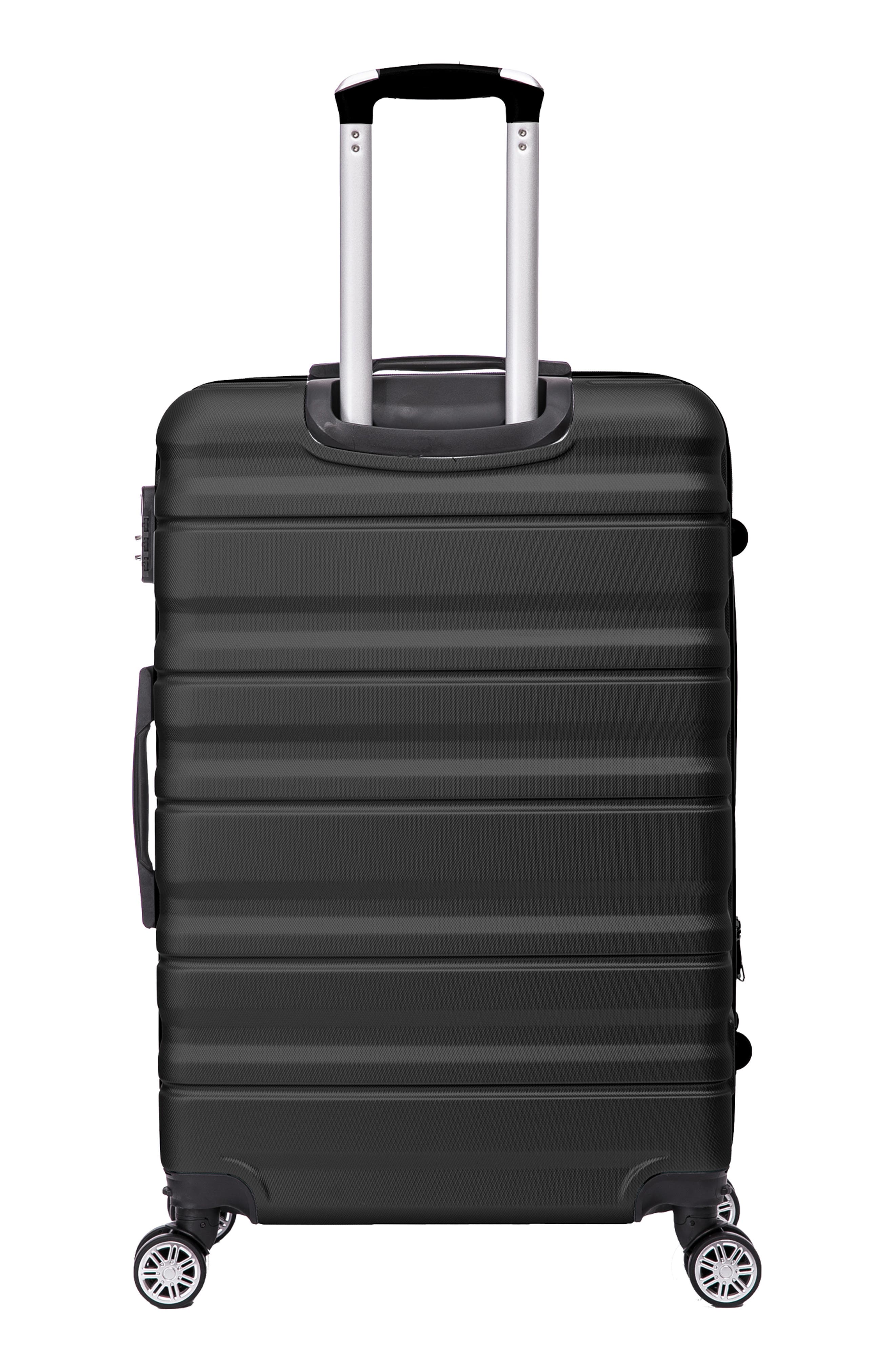 TUCCI Girovita Hardshell 3-Piece Spinner Luggage Set, Alternate, color, Black