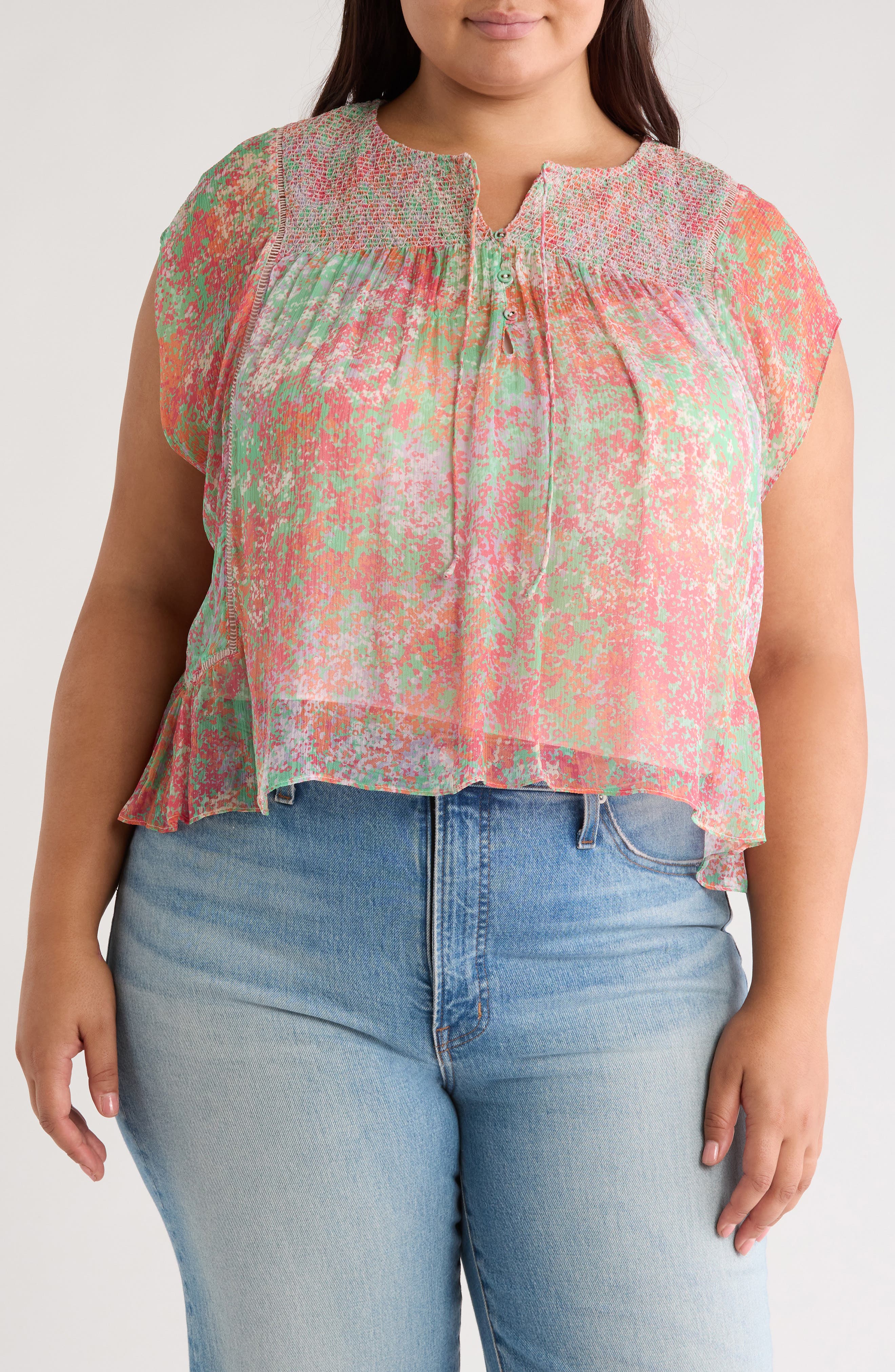 Joie Thana Short Sleeve Silk Top
