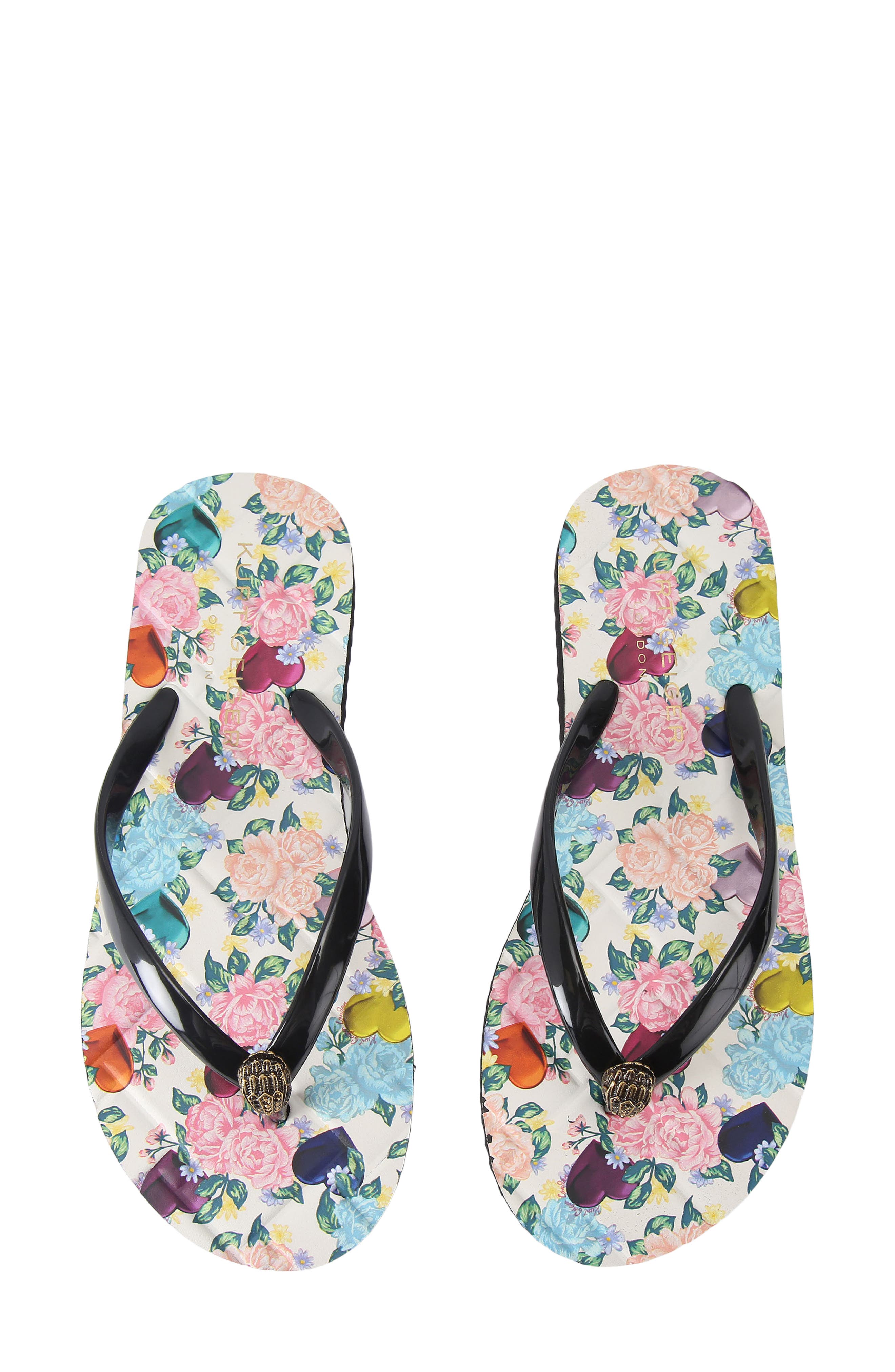 Kurt Geiger London Kensington Flip Flop, Alternate, color, Charcoal