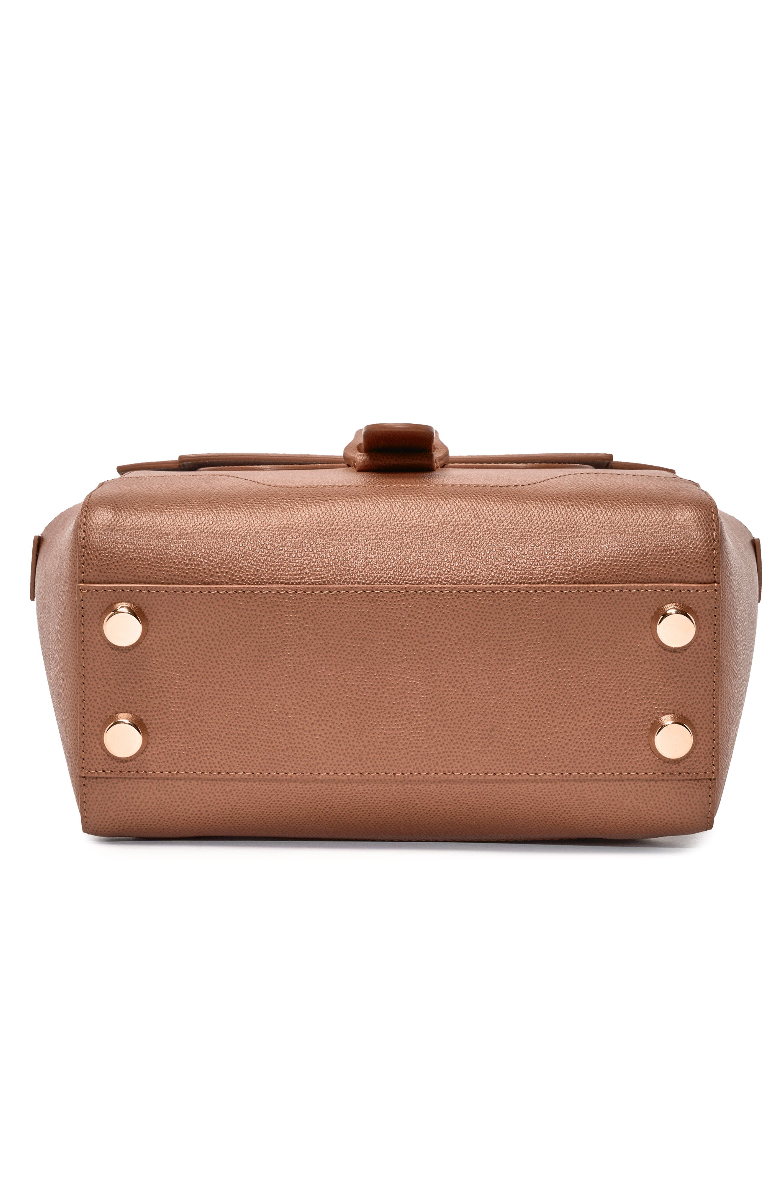 SENREVE Midi Maestra Pebbled Leather 4-Way Convertible Handbag, Alternate, color, Chestnut