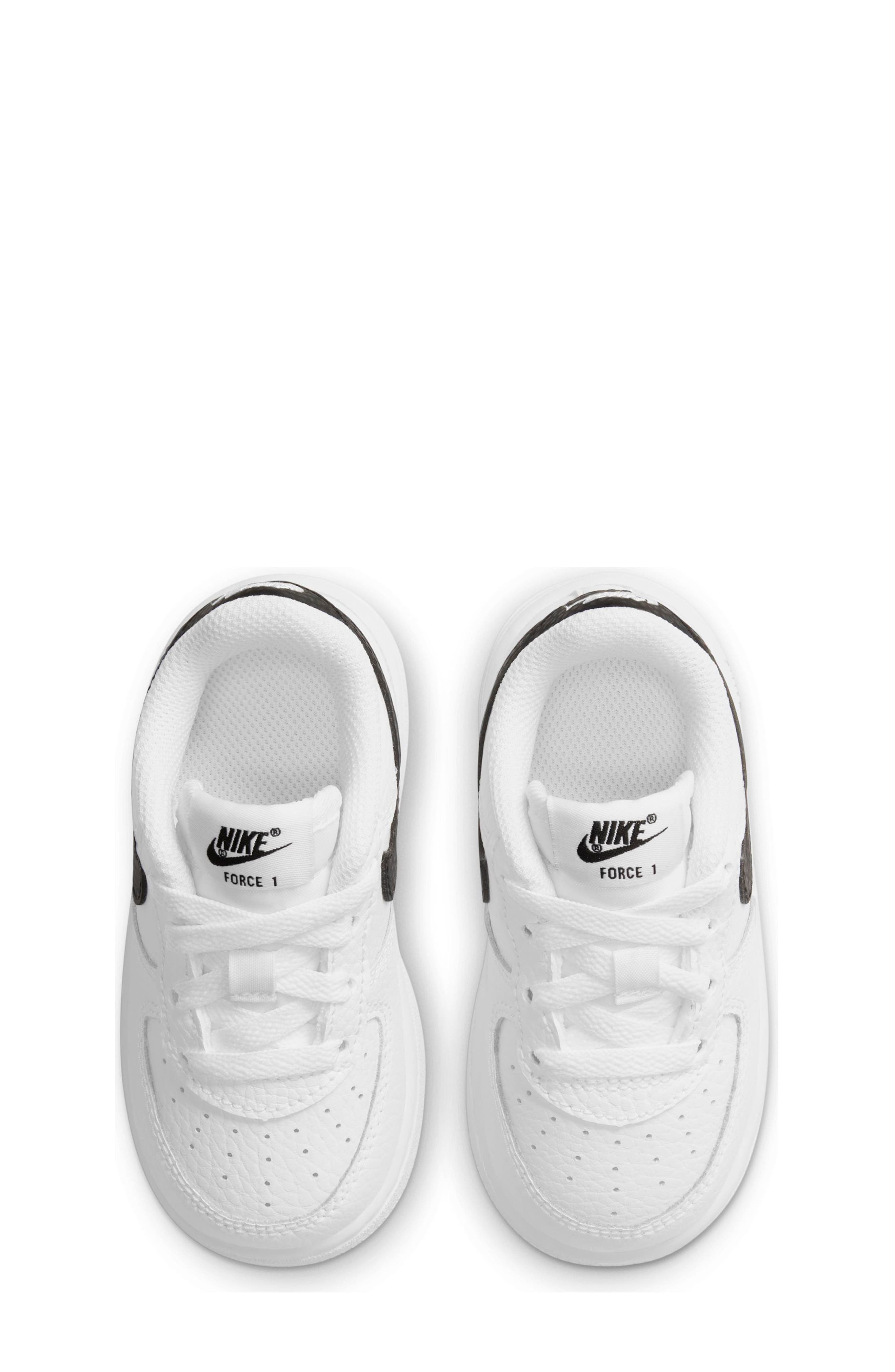 Kids' Air Force 1 Sneaker, Alternate, color, WHITE/ BLACK