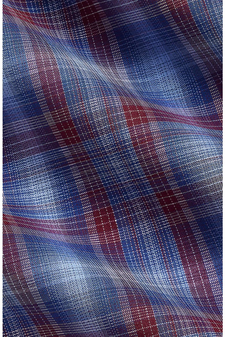 Check Sport Shirt, Alternate, color, NAVY/ MERLOT
