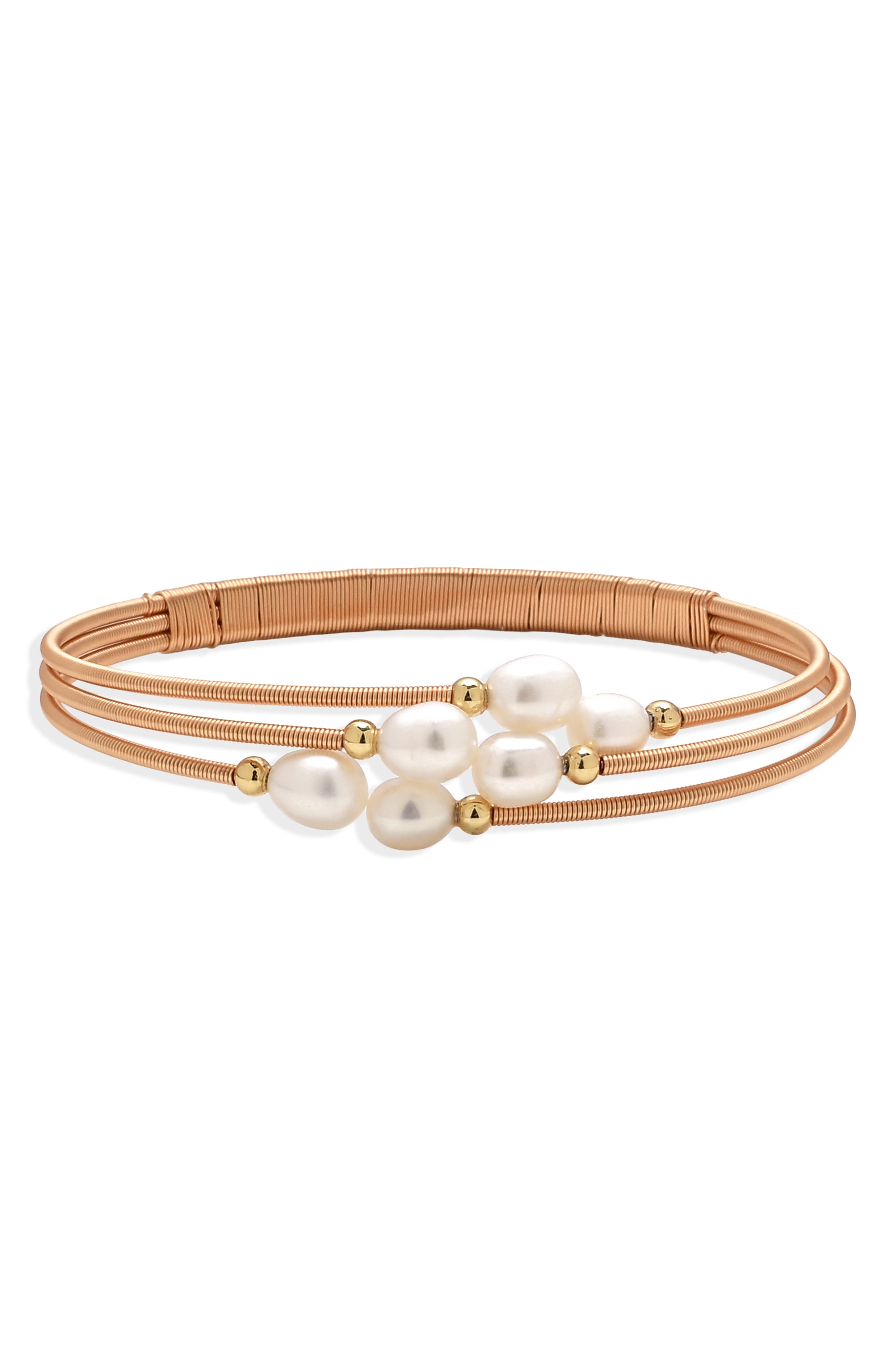 Avalon Freshwater Pearl Coil Bracelet