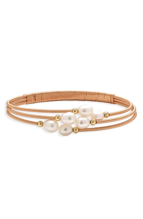 Avalon Freshwater Pearl Coil Bracelet