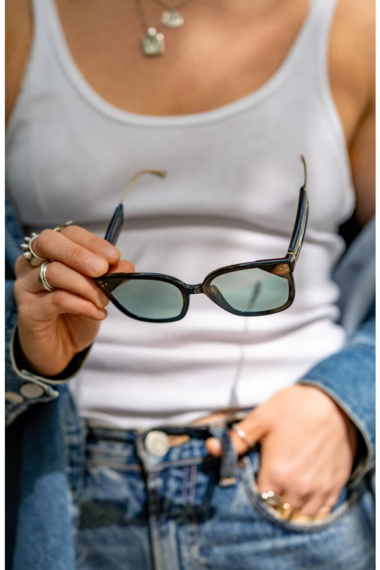 Veil Slider Alpha Sunglasses, Alternate, color, Smoke