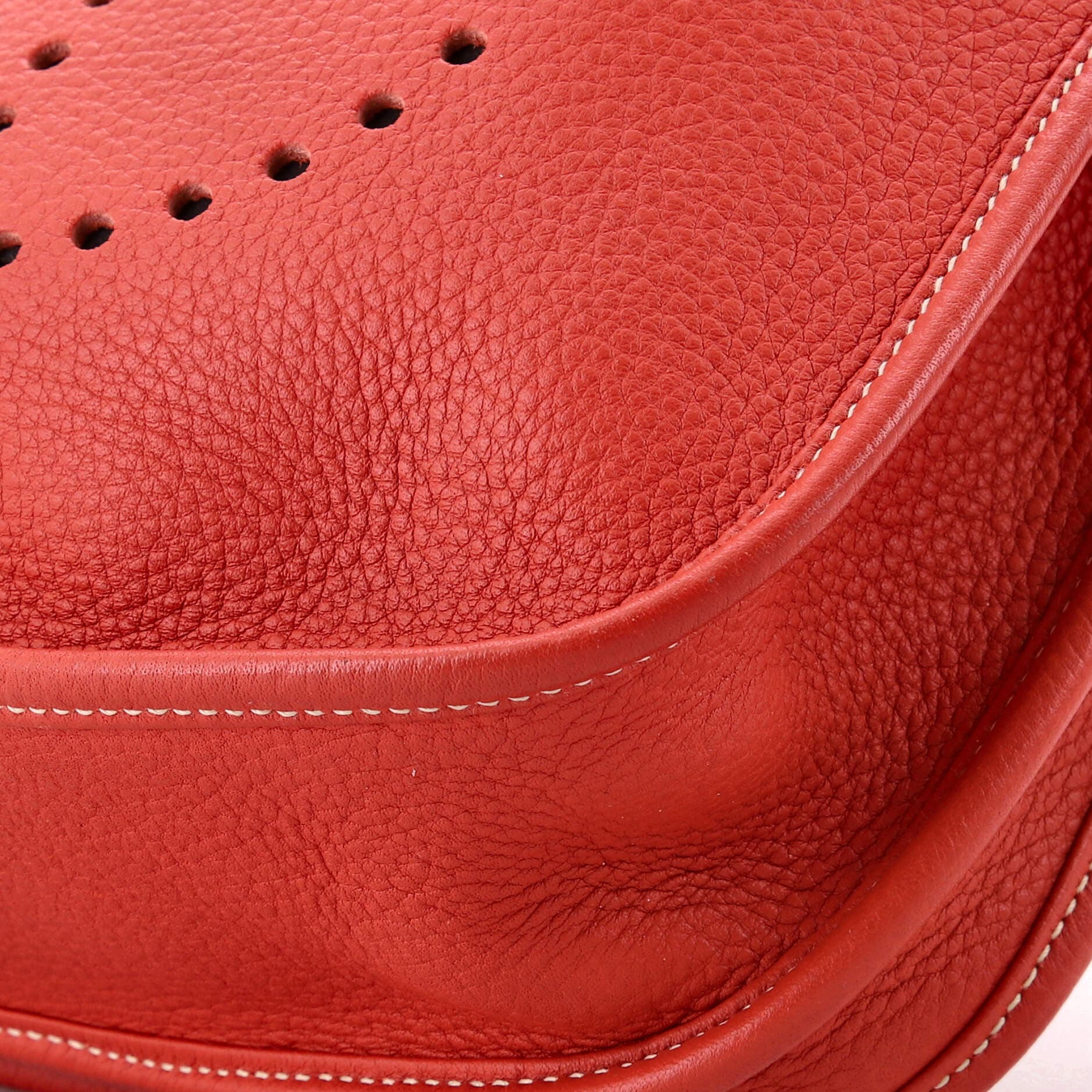 Pre-Owned Hermes Evelyne Bag Gen III Clemence PM, Alternate, color, Sanguine