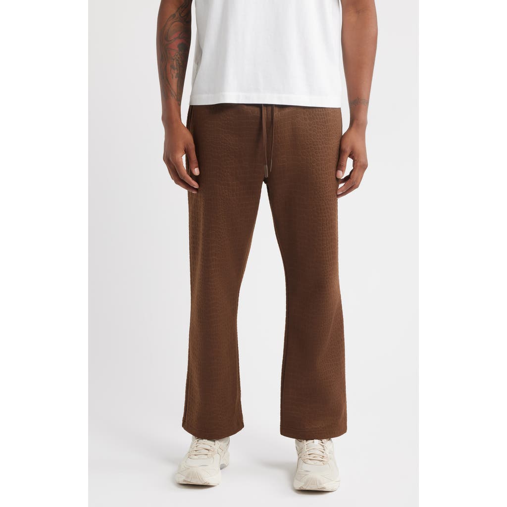 Santo Studio Uno Texture Sweatpants In Brown