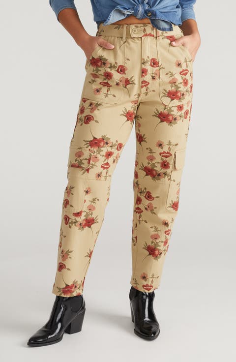 Karlee High Waist Stretch Cargo Pants (Plus)