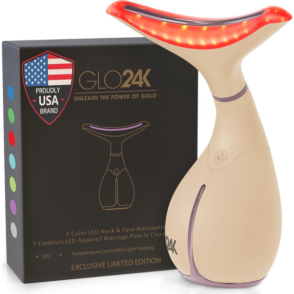 GLO24K UNLEASH THE POWER OF GOLD 7 Color LED Neck and Face Beauty Device - Limited Edition in Na  product