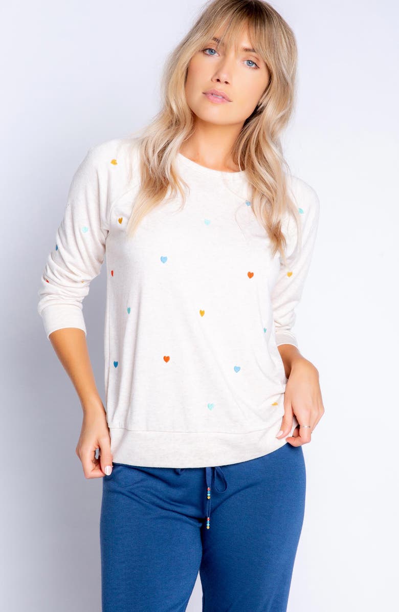 PJ Salvage Retro Raglan Sleeve Top, Alternate, color, 