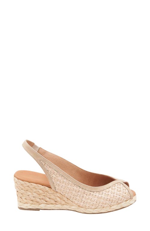 Andre Assous André Assous Audrey Espadrille Wedge Sandal In Silver