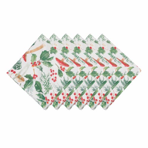 C & F Home C&f Home Mushroom Meadow Napkins Set Of 6 In Green