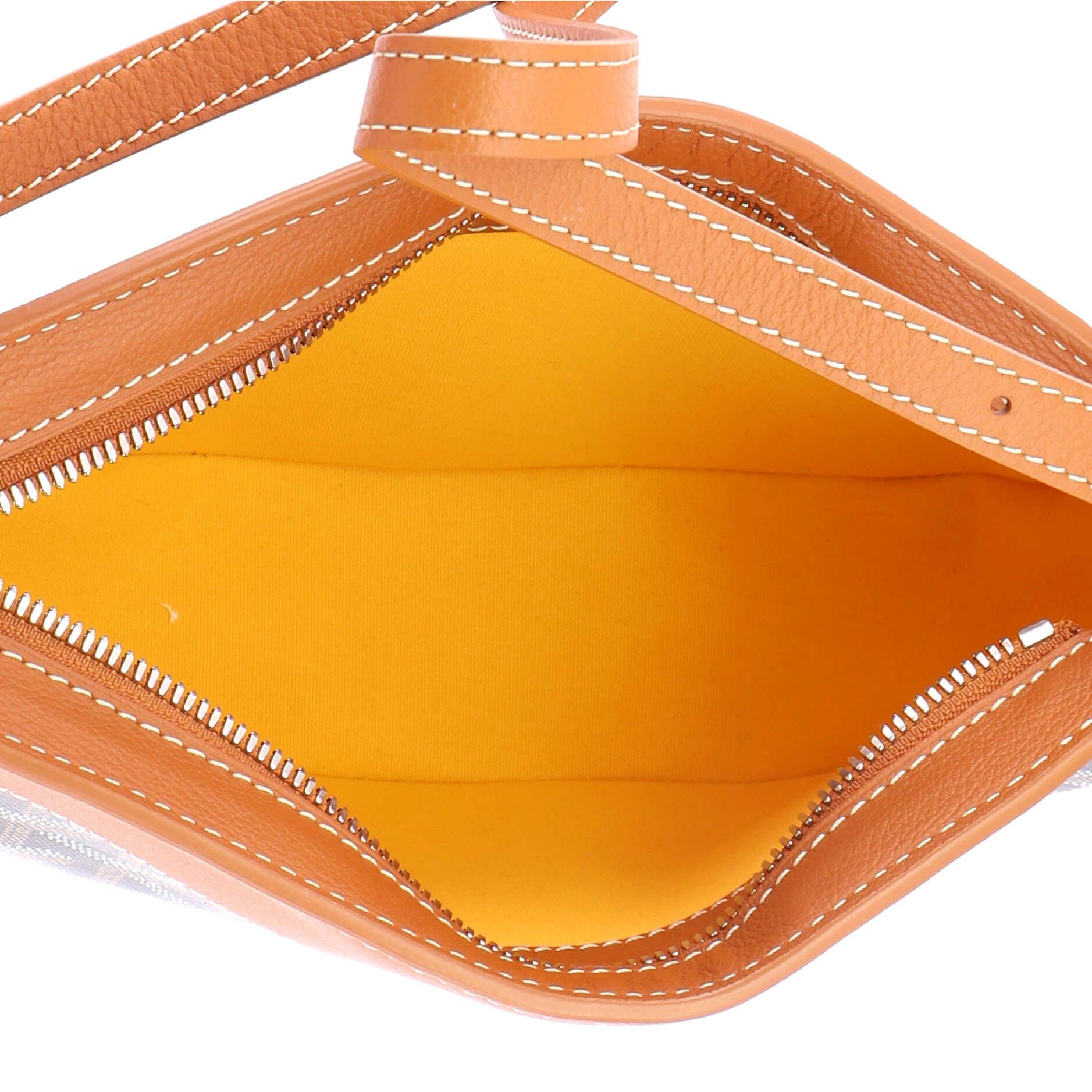 Hirondelle Shoulder Bag Coated Canvas and Leather, Alternate, color, Brown