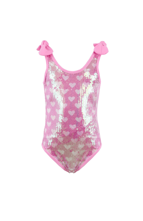 Full Hearts Sequin Swimsuit
