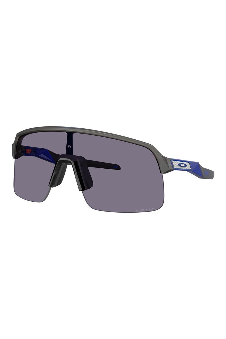 Sutro Lite Low Bridge Fit 139mm Prizm™ Semi Rimless Wrap Shield Sunglasses, Alternate, color, SMOKE