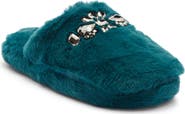 Abound Karta Faux Fur Rhinestone Slippers