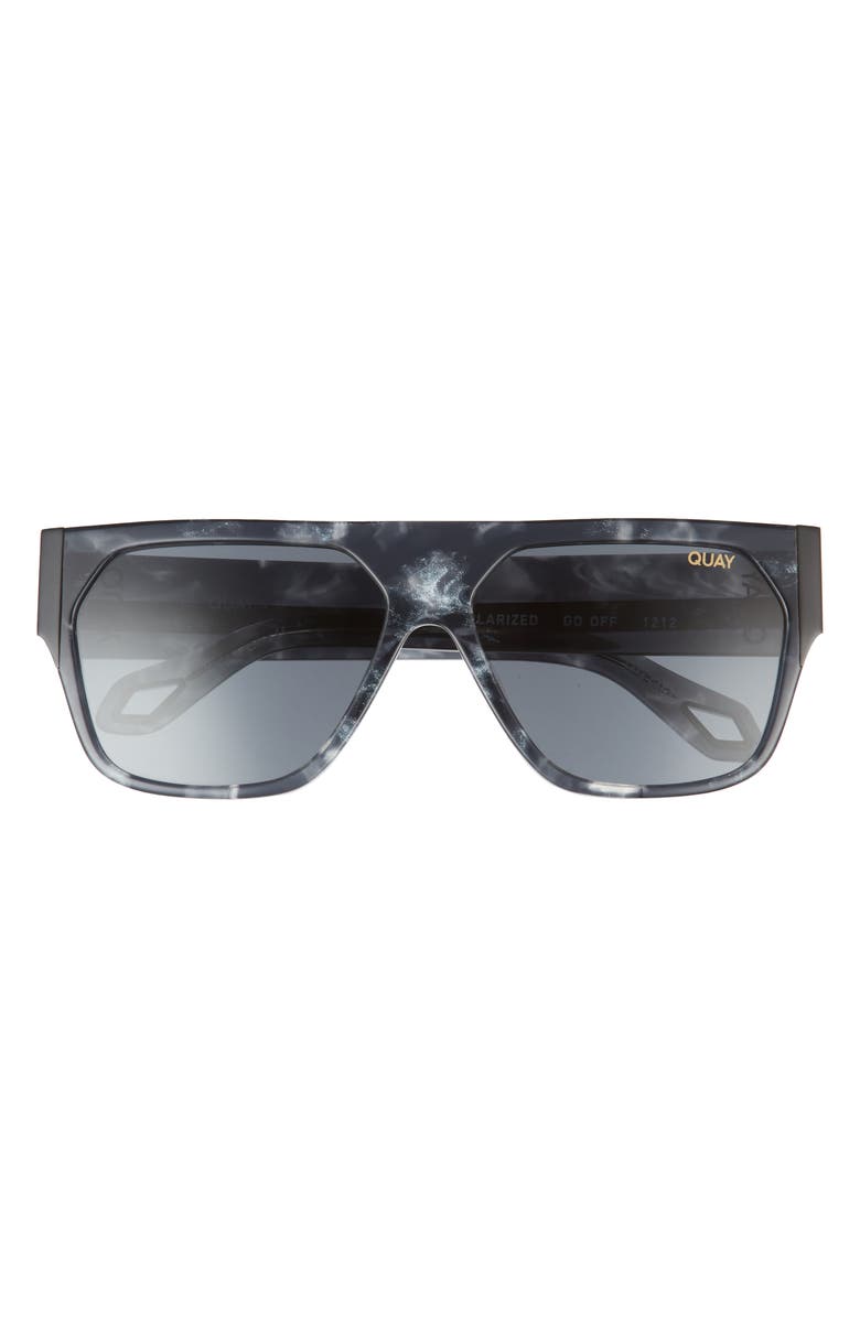 New Quay Australia x Saweetie Go Off Flat Top Polarized Shield Unisex Sunglasses Saweetie Drops Quay Sunglasses Collection main image 4