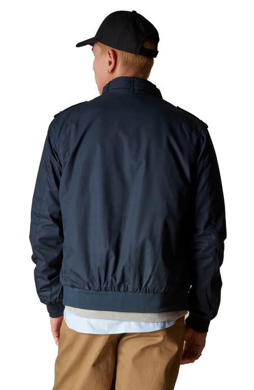 Members Only Classic Iconic Racer Jacket In Blue