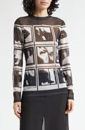 Emporio Armani Long Sleeve Graphic Print T-Shirt